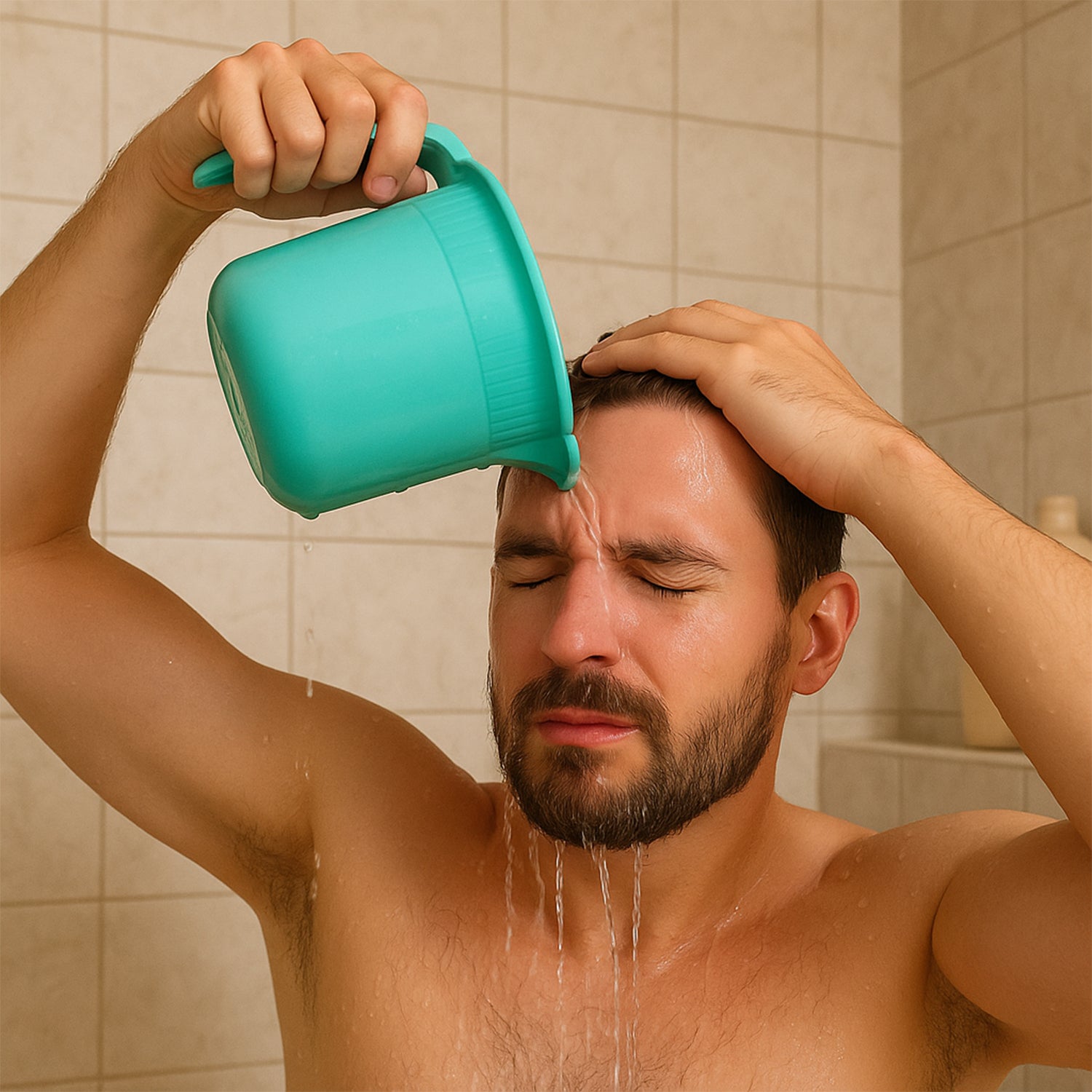 Plastic Bath Mug For Bathroom Use (1 Pc) Plastic Bath Mug For Bathroom Use (1 Pc)